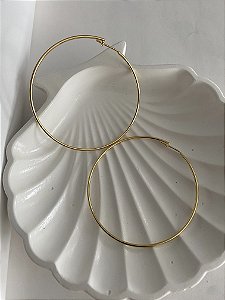 ARGOLA FECHO CLIP- DOURADA