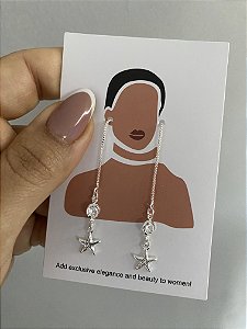 BRINCO FIO ESTRELA DO MAR- PRATA 1000