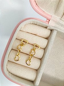 BRINCO CORAÇÕES - DOURADO