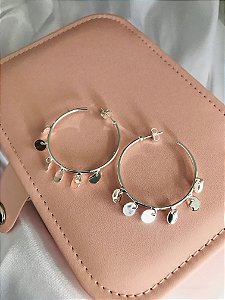 ARGOLA MOEDAS- MÉDIA- PRATA 1000