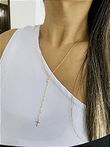 GRAVATINHA CRUZ COM ZIRCÔNIA