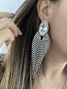 BRINCO STRASS PEDRARIA LUX- PRATA