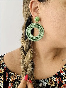 BRINCO SISAL TRANÇADO- VERDE