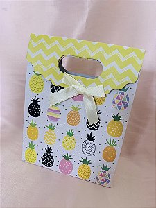 EMBALAGEM PRESENTEÁVEL ABACAXIS- TAM 12,5x 6,5x16,5cm