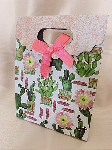 EMBALAGEM PRESENTEAVEL CACTOS- TAM 12,5x6,5x16,5cm