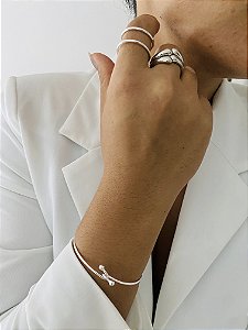 BRACELETE NÓ- PRATA 1000