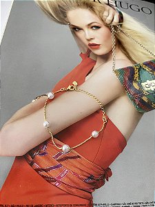 PULSEIRA PÉROLAS- DOURADA