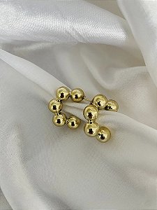 ARGOLINHAS ESFERAS DOURADA