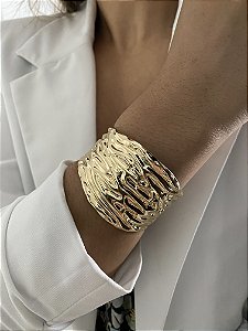 BRACELETE ORGÂNICO- DOURADO