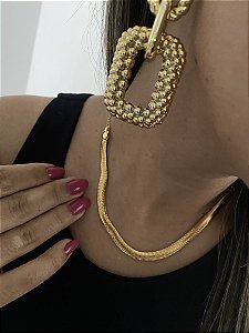 CHOKER MALHA DOURADA