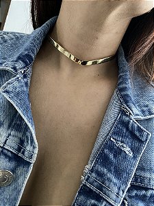 GARGANTILHA LIZ DOURADA