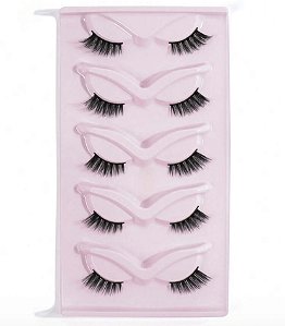 KIT 5 PARES CÍLIOS POSTIÇOS