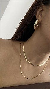 ARGOLA BOLEADA DOURADA