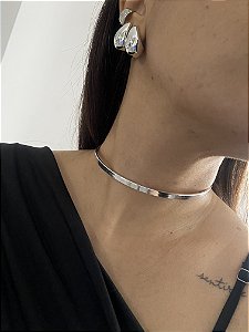 GARGANTILHA DELUXE PRATEADA