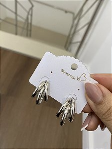 ARGOLAS 3 TUBOS- PRATEADA