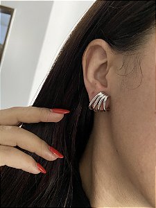 BRINCOS EAR HOOK PRATEADO