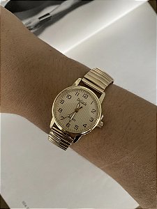 RELÓGIO ELÁSTICO DOURADO