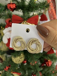 BRINCOS TORCIDO DOURADO