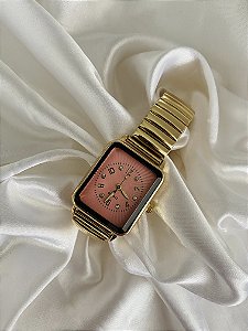 RELOGIO ELÁSTICO LINDSAY-DOURADO