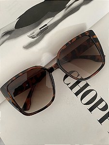 ÓCULOS FASHION OVERSIZED- MARROM TARTARUGA