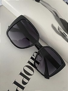 ÓCULOS FASHION OVERSIZED - PRETO DEGRADÊ