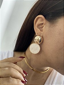 BRINCOS LUXO MADRE PÉROLA