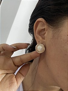 BRINCOS ELEGANCE DOURADO