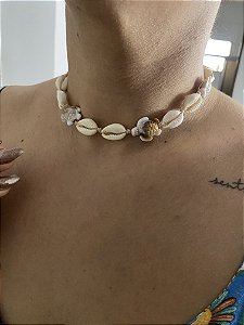 CHOKER BÚZIOS COM TARTARUGAS