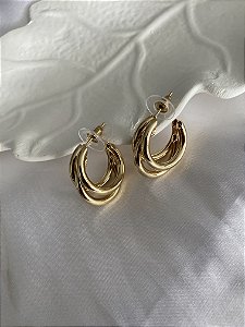 ARGOLAS TUBO 3 EM 1- TAM P- DOURADA