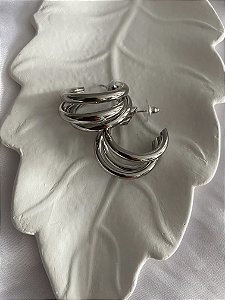 ARGOLAS TUBO 3 EM 1- TAM M- PRATEADA