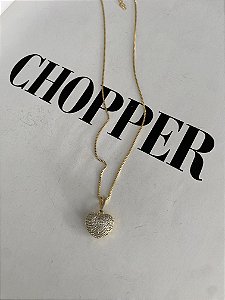 COLAR CORAÇÃO COM ZIRCÔNIAS