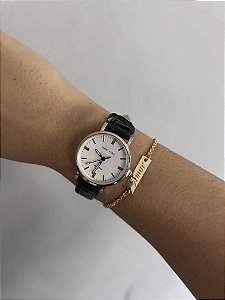 RELÓGIO CLASSIC - PRETO FUNDO BRANCO