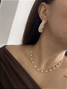 ARGOLAS PÉROLAS E STRASS