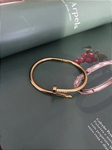 BRACELETE PREGO EM AÇO INOX- DOURADO
