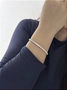 PULSEIRA STRASS DOURADA