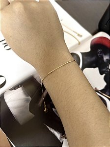 PULSEIRA COM ESFERAS EM AÇO INOX