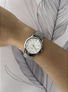 RELÓGIO CLOCK PRATEADO