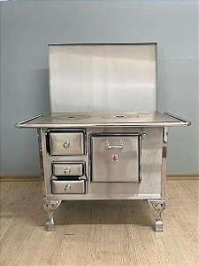 Fogão a Lenha Aço Inox Nº 1 com Tampa