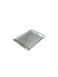 Bandeja grelha para legumes em aço inox 38x28 cm