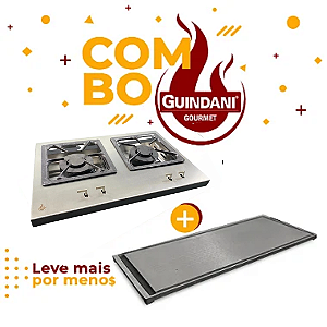 Combo Gourmet: Bifeteira Dupla 72 cm + Chapa de Ferro 67,5 cm