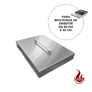 Capa em Inox para Bifeteiras de Embutir de 30 cm ou 32 cm