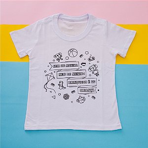 CAMISETA KIT DE PINTURA " BRINQUEDO É DE CRIANÇA"