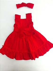Vestido Natal  Com Tiara