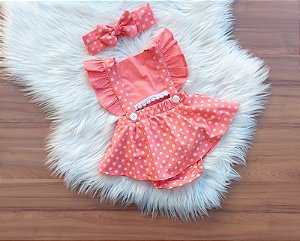 Romper Sainha Póa Com Tiara