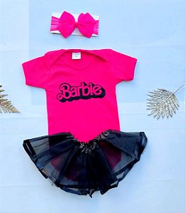 Romper Body Bebe Menina Barbie - DG Baby Kids - Artigos e roupas