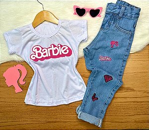 Conjunto Barbie Calça e Blusa 2 Pçs