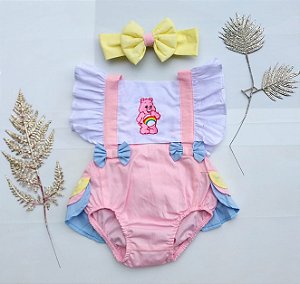 Romper Ursinho com Faixa Cabelo 8 a 14 meses - PopKids Store Moda Infantil