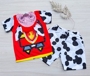 Conjunto menino temático patrulha canina Marshall