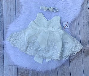Vestido Luxo Com Tiara