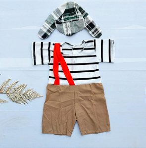 Roupa Fantasia  Chaves C/chapeu
